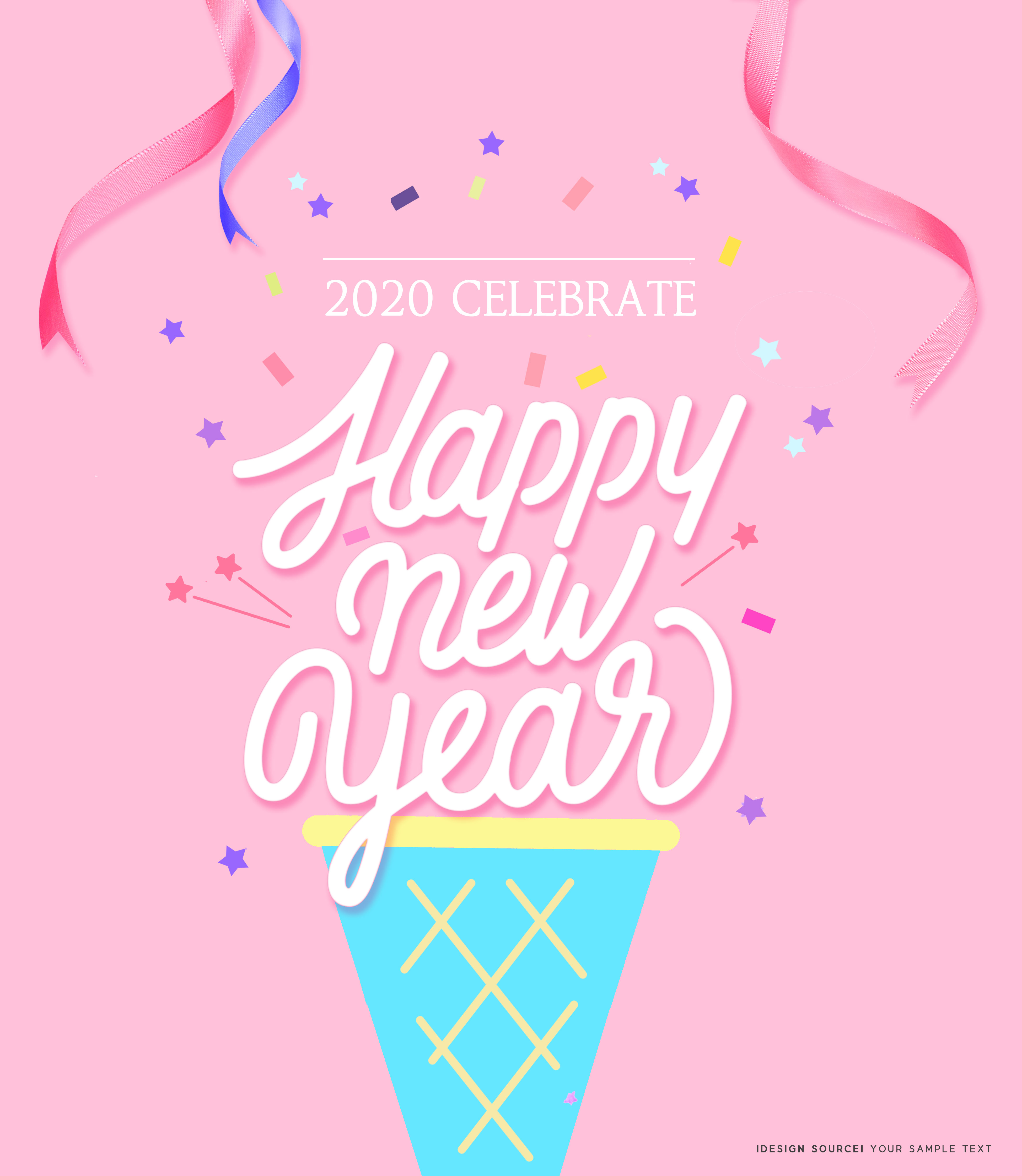 2020新春庆祝活动海报psd素材插图