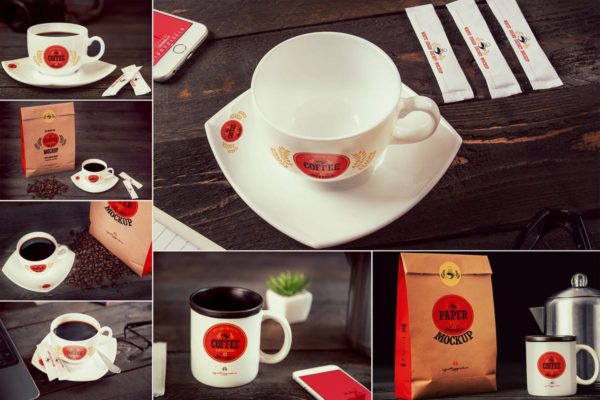 咖啡品牌展示样机模板 Coffee Branding Mockups