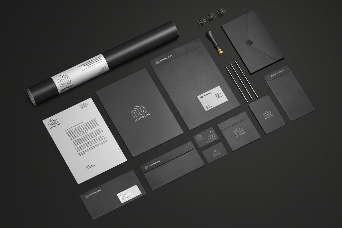 办公文具品牌展示样机模板v1 Branding / Stationery Mock-Up Vol.1插图