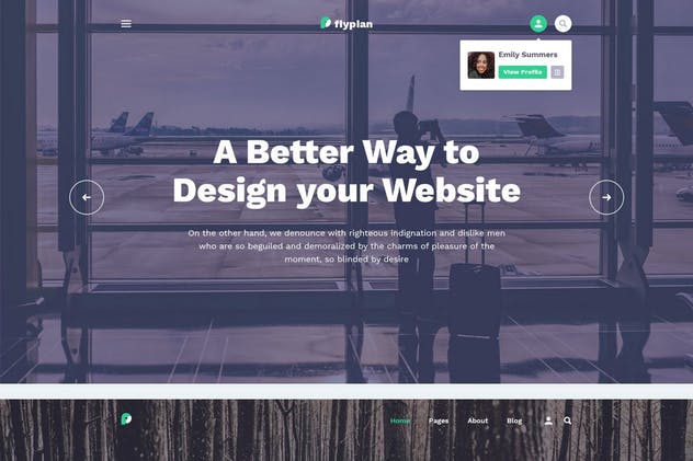 机票在线预订系统PSD网站模板 FlyPlan – Air Ticket Booking System PSD Kit插图(9)