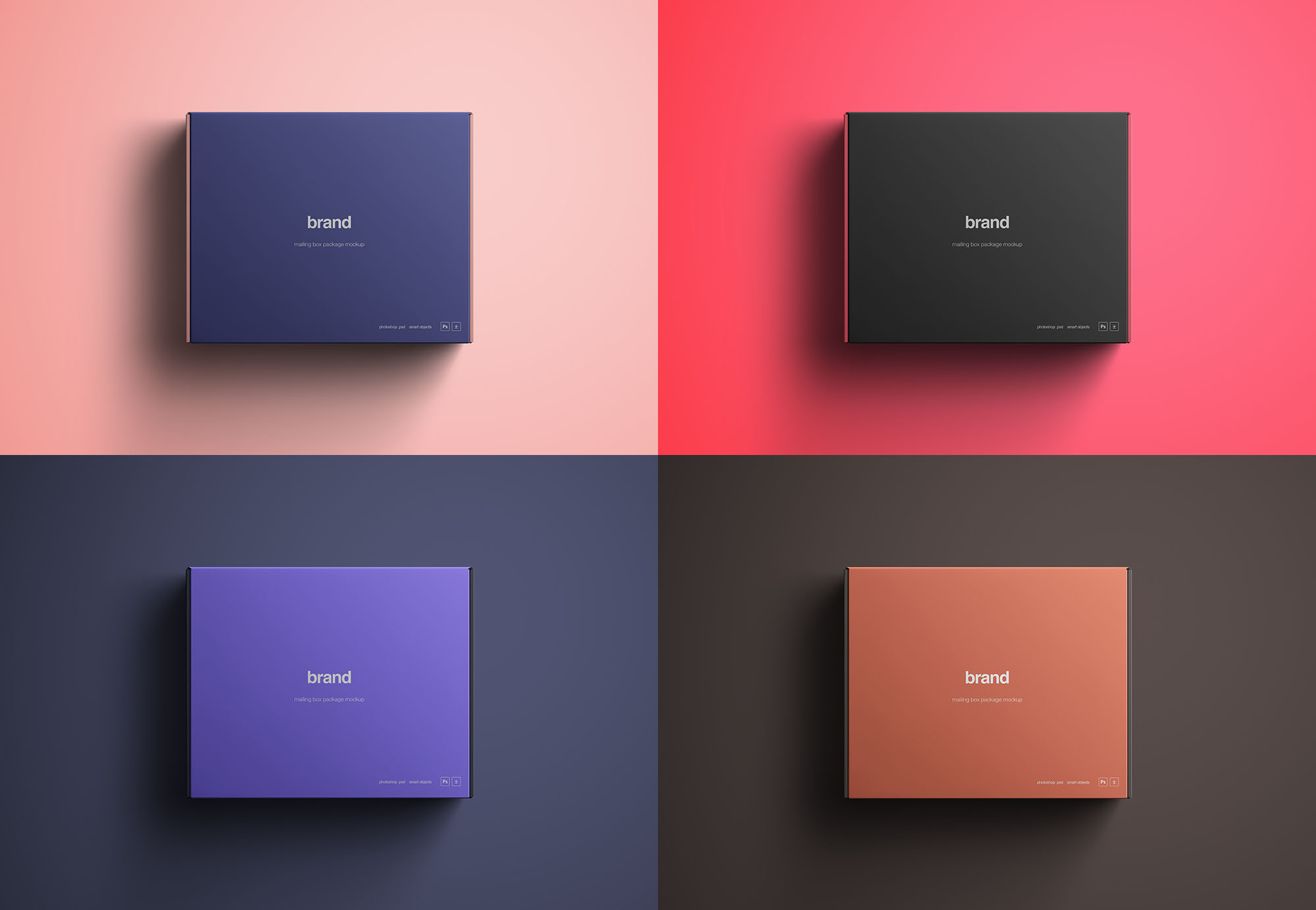 高级包装盒设计图样机模板 Advanced Package Box Mockup插图(11)