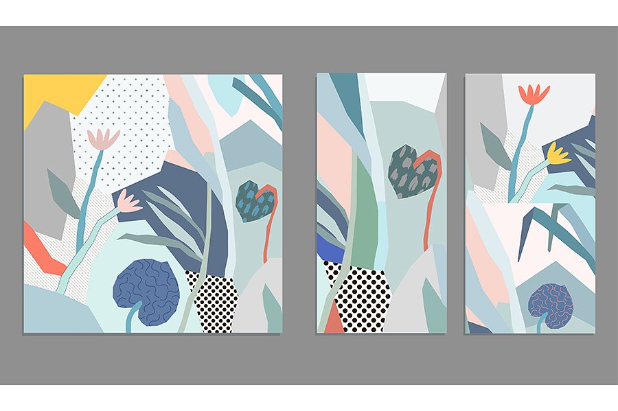 绿色带有花卉图型的图案包 IN GREEN graphic pack插图(5)