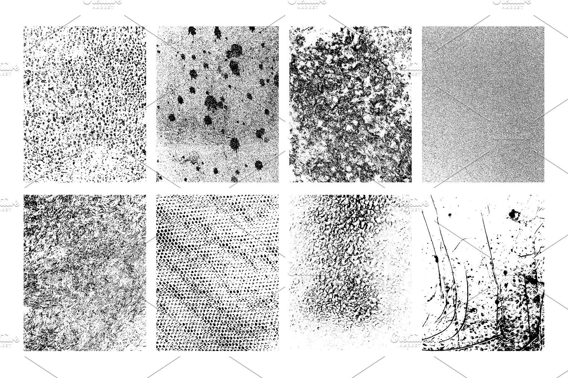 32款高分辨率手工制作肮脏斑迹墨水纹理 Distress Texture Pack 1插图(3)