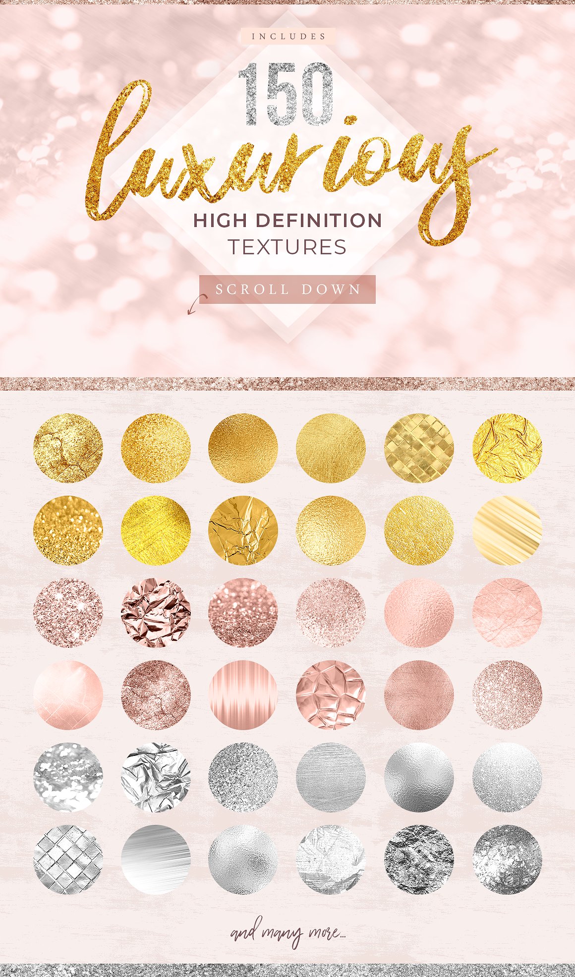 430+高品质的玫瑰金大理石高端纹理背景大集合插图(3)