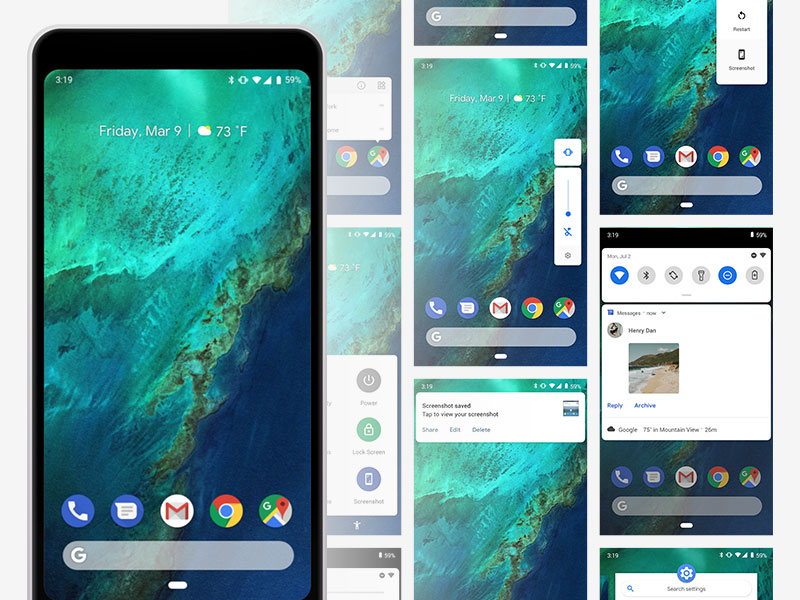 Android Pie 界面包素材之家精选sketch素材