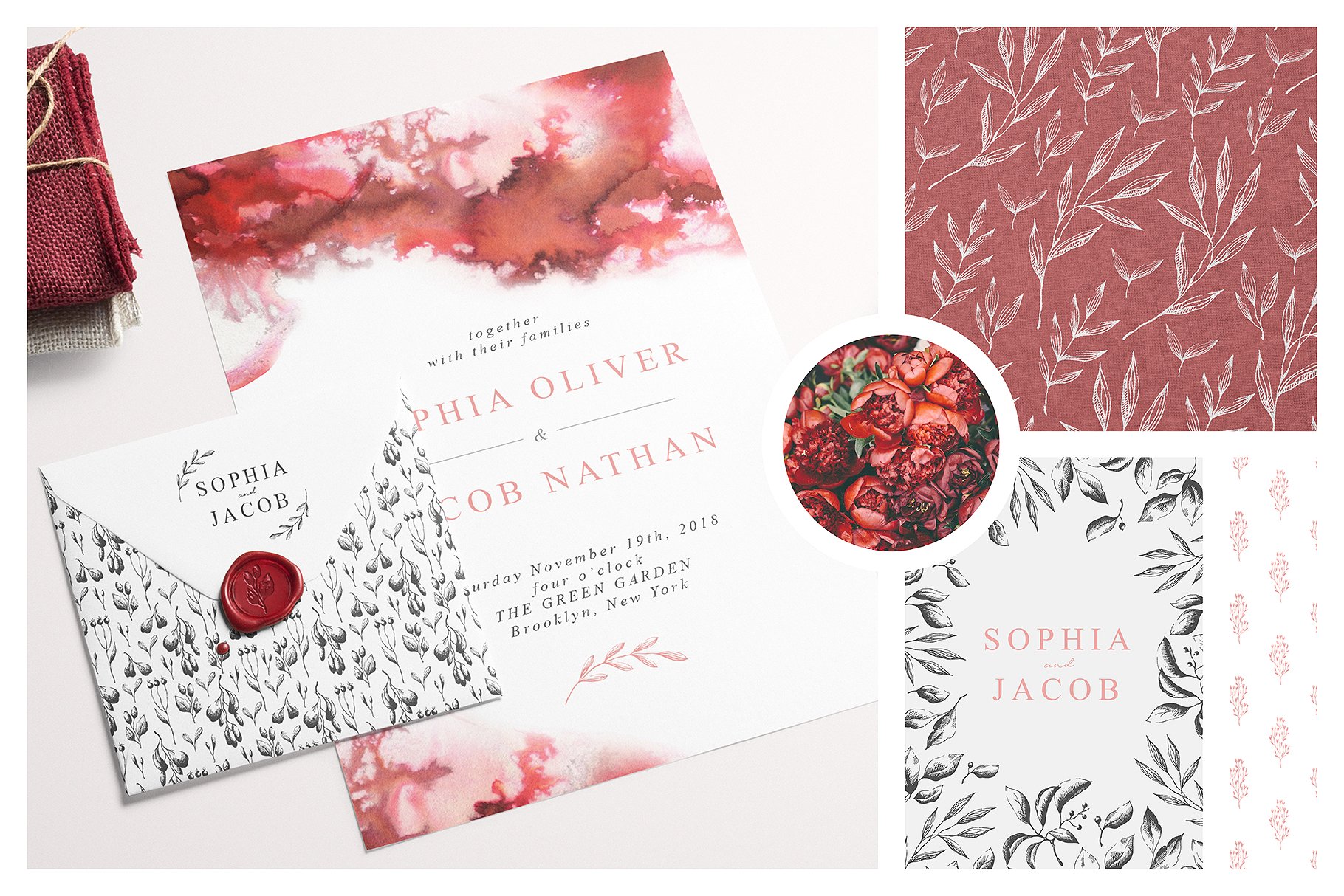 草莓主题手绘设计素材合集 Strawberry Letter Collection Pro插图(2)