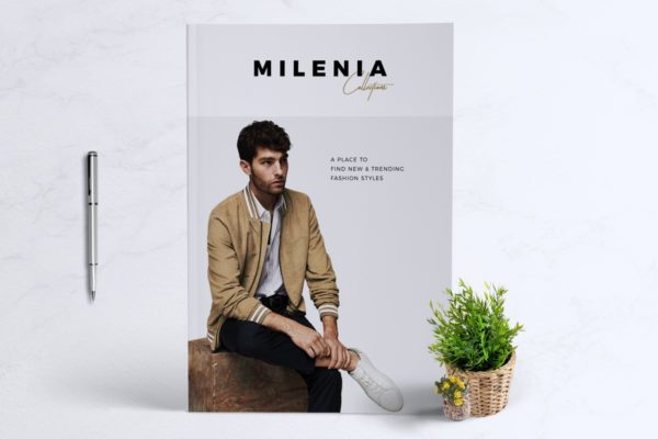 时装品牌新品目录产品画册素材库精选Lookbook设计模板 MILENIA Fashion Lookbook