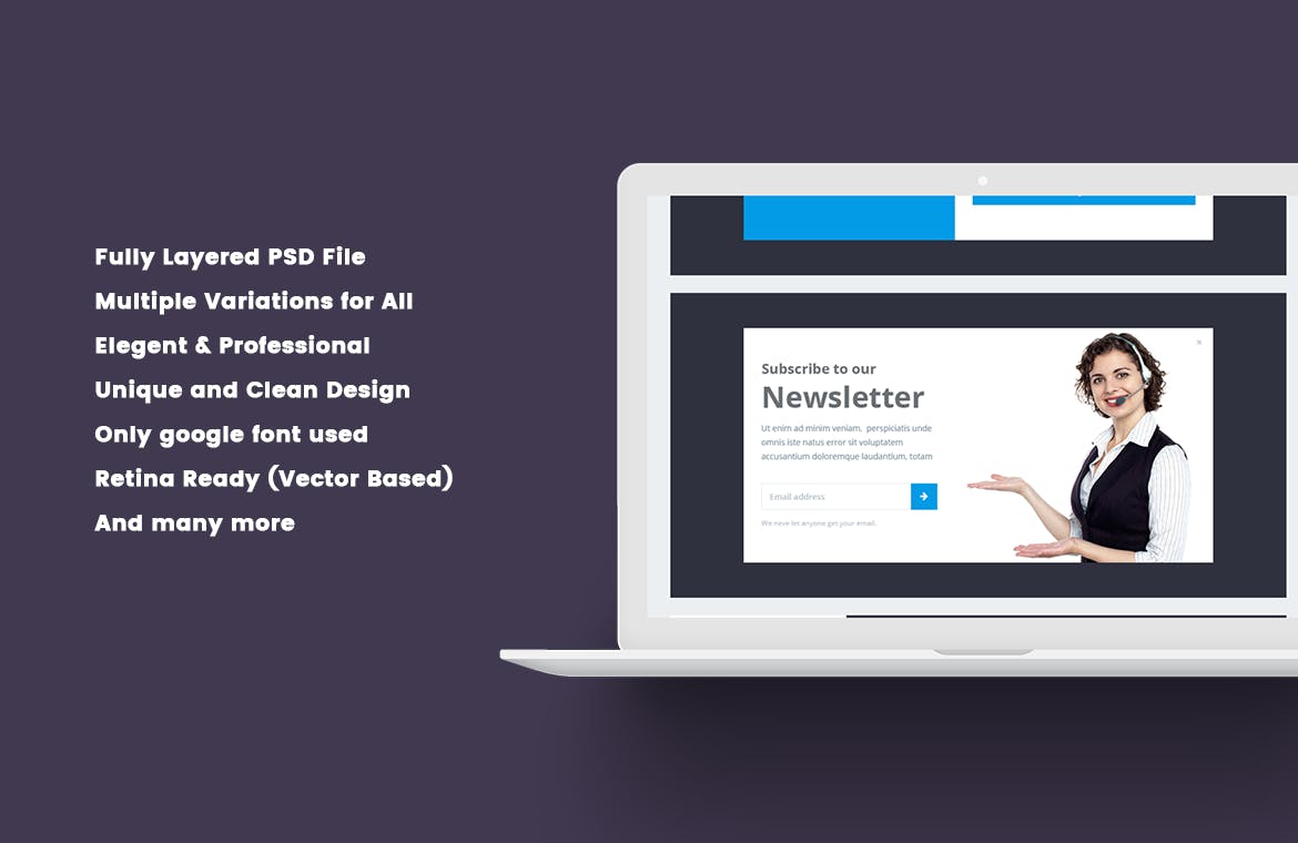 极简主义设计风格网站管理后台UI套件 highFive Admit – Modals插图(1)