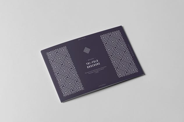 三折页长方形小册子传单样机 Tri-Fold Half Letter Horizontal Brochure Mock-up插图(5)