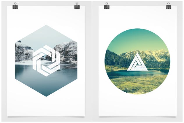 30款复古做旧效果纹理矢量印章形状 Vector Shape Stamps插图(8)