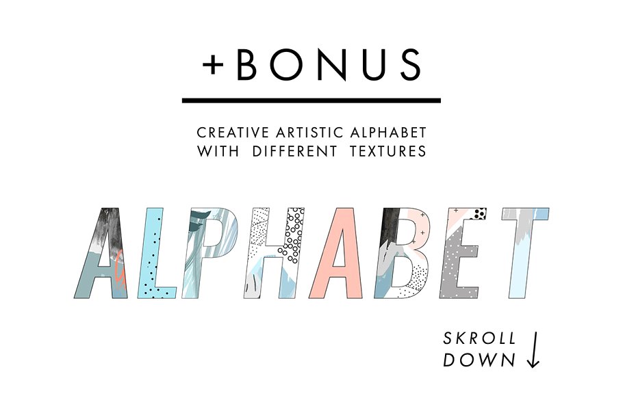 创意艺术图案纹理 Lightness. AI | PDF | JPEG + bonus插图(6)