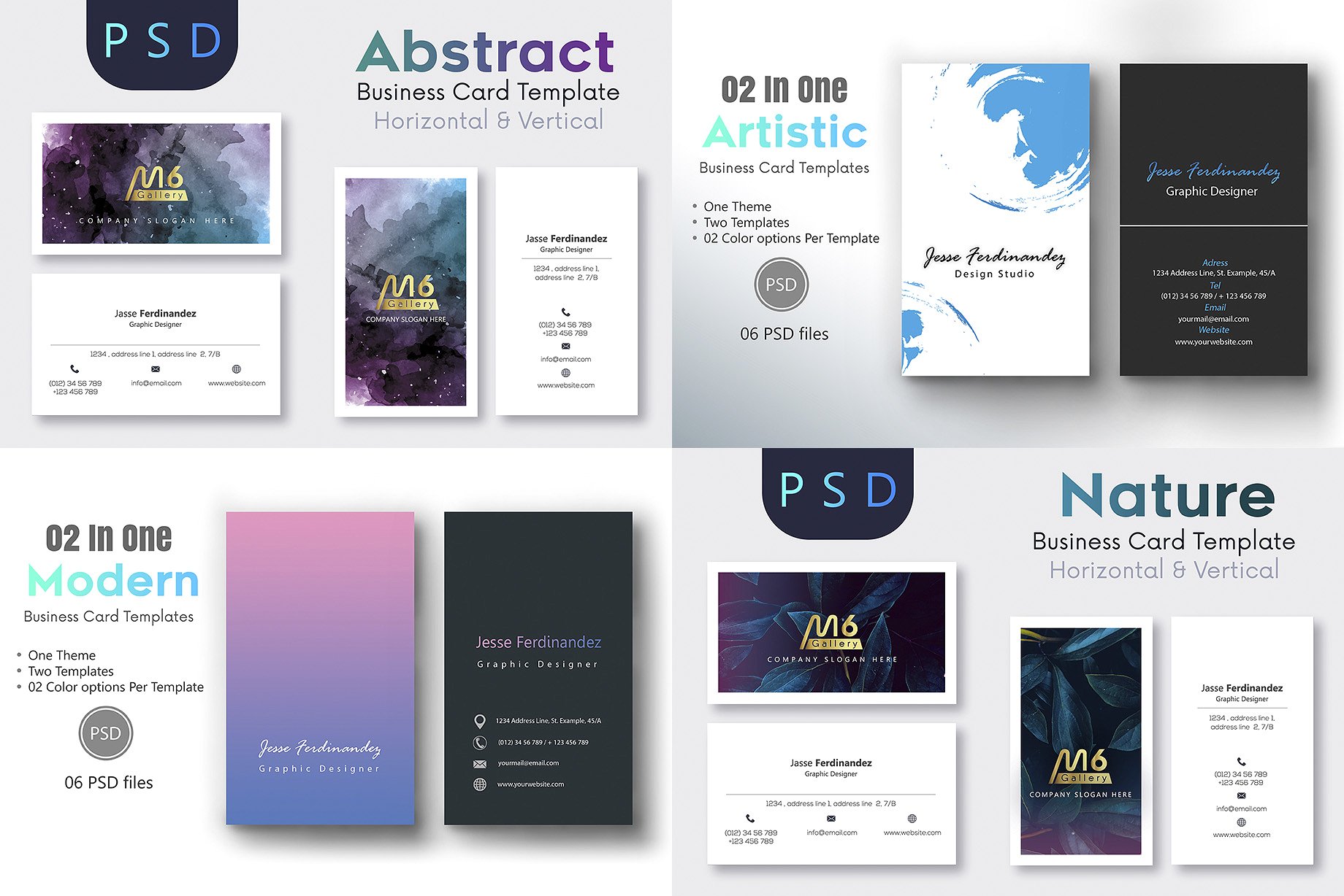 125个高品质的PSD和AI名片设计模板插图(7)