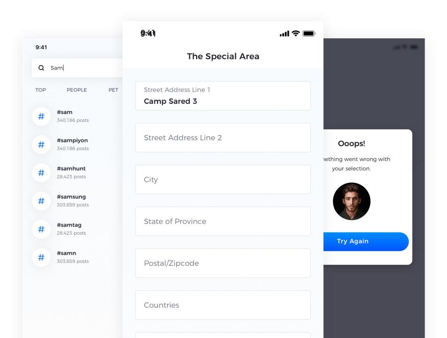 素材库下午茶：优雅的常规功能iOS APP UI KIT套装下载插图(2)