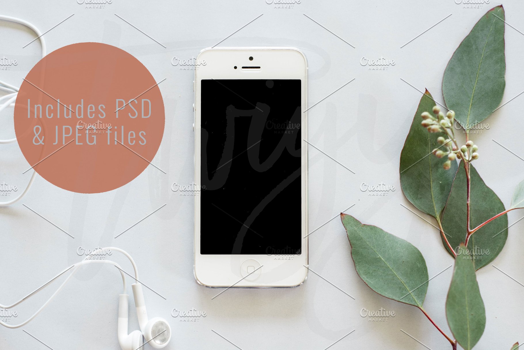 现代简约风 iPhone 样机模板 Styled Stock Photo | Phone Mockup插图