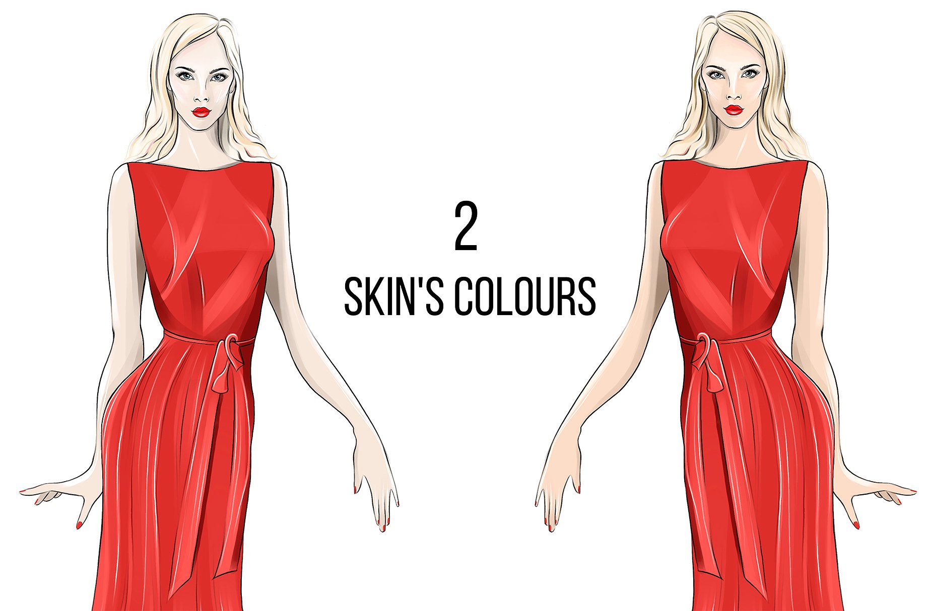 手绘新年和圣诞节剪贴画插图(10)