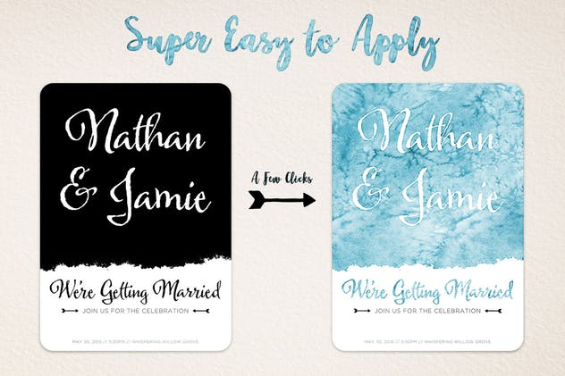 35款水彩艺术涂料肌理纹理Vol.1 Watercolor Wash Bundle Volume 1插图(8)