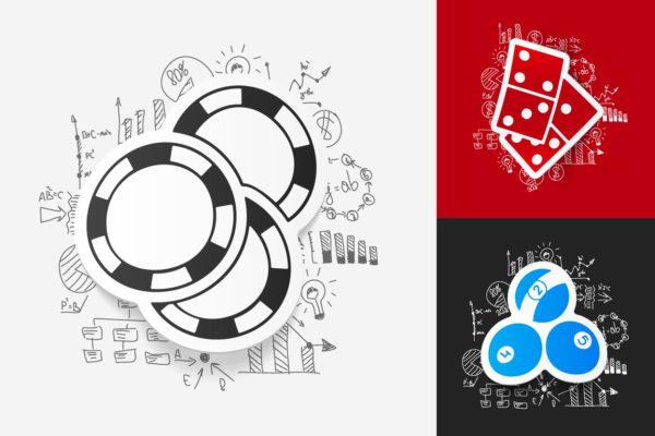 9款扑克游戏纸牌贴纸剪贴画 9 GAME STICKERS