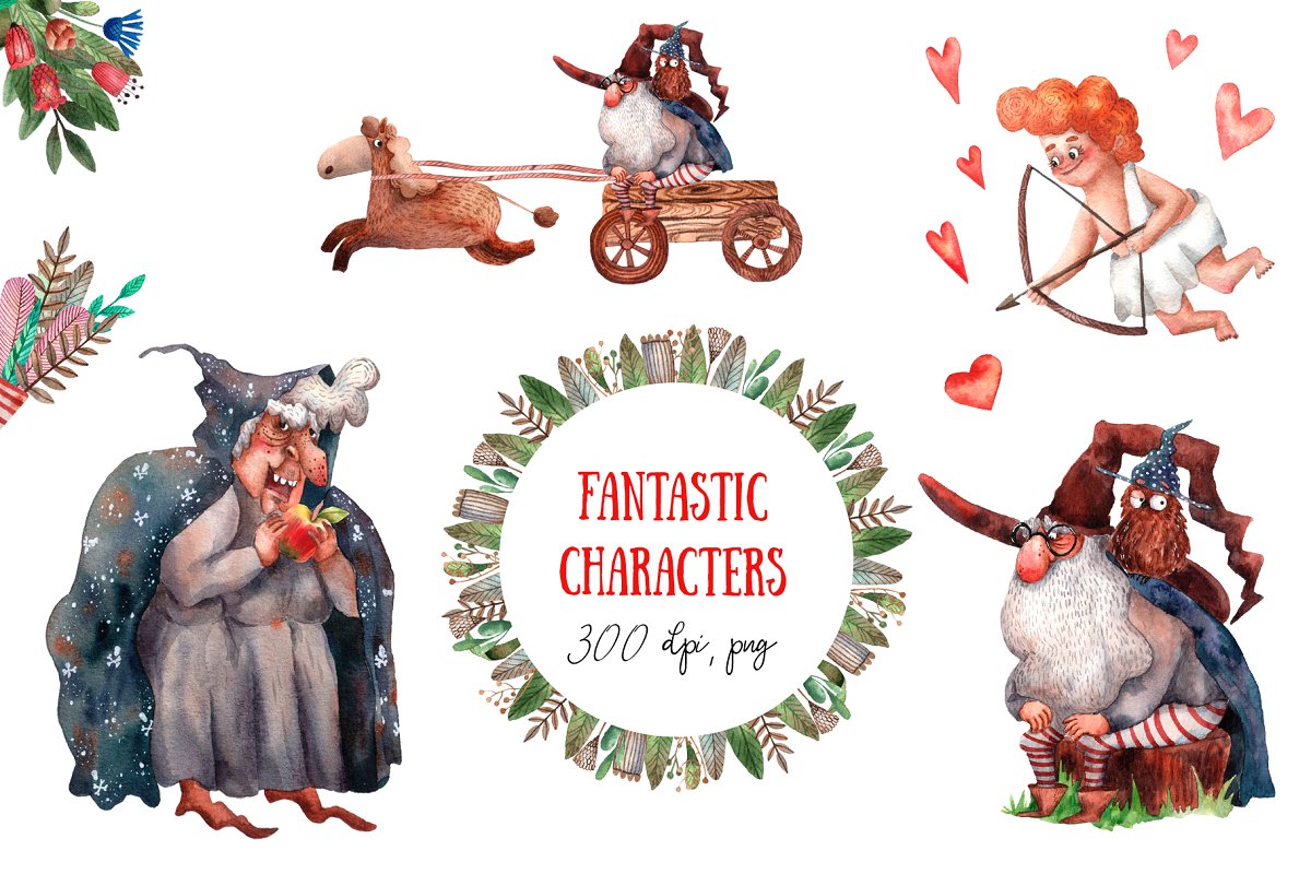 古老的童话故事水彩插画合集插图(16)