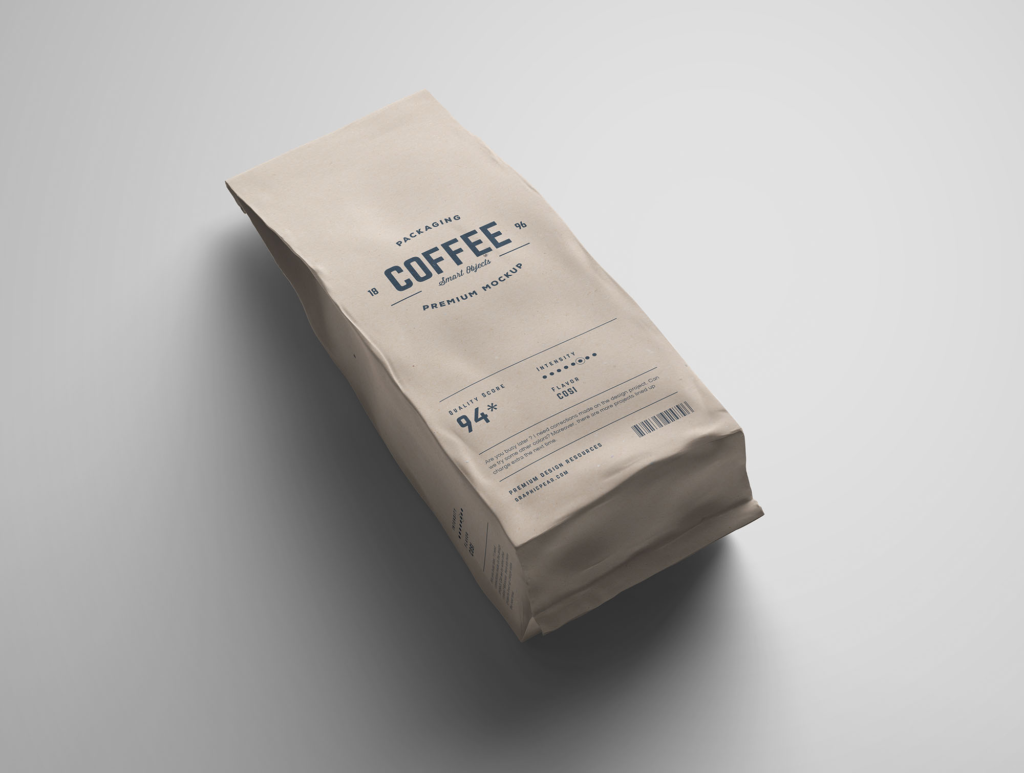 咖啡纸杯&咖啡豆牛皮纸包装袋设计样机 Coffee Package Mockup插图(6)
