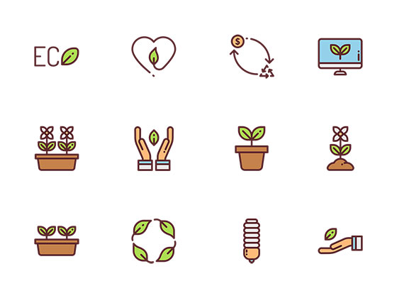 50 枚生态和环境图标素材之家精选sketch素材