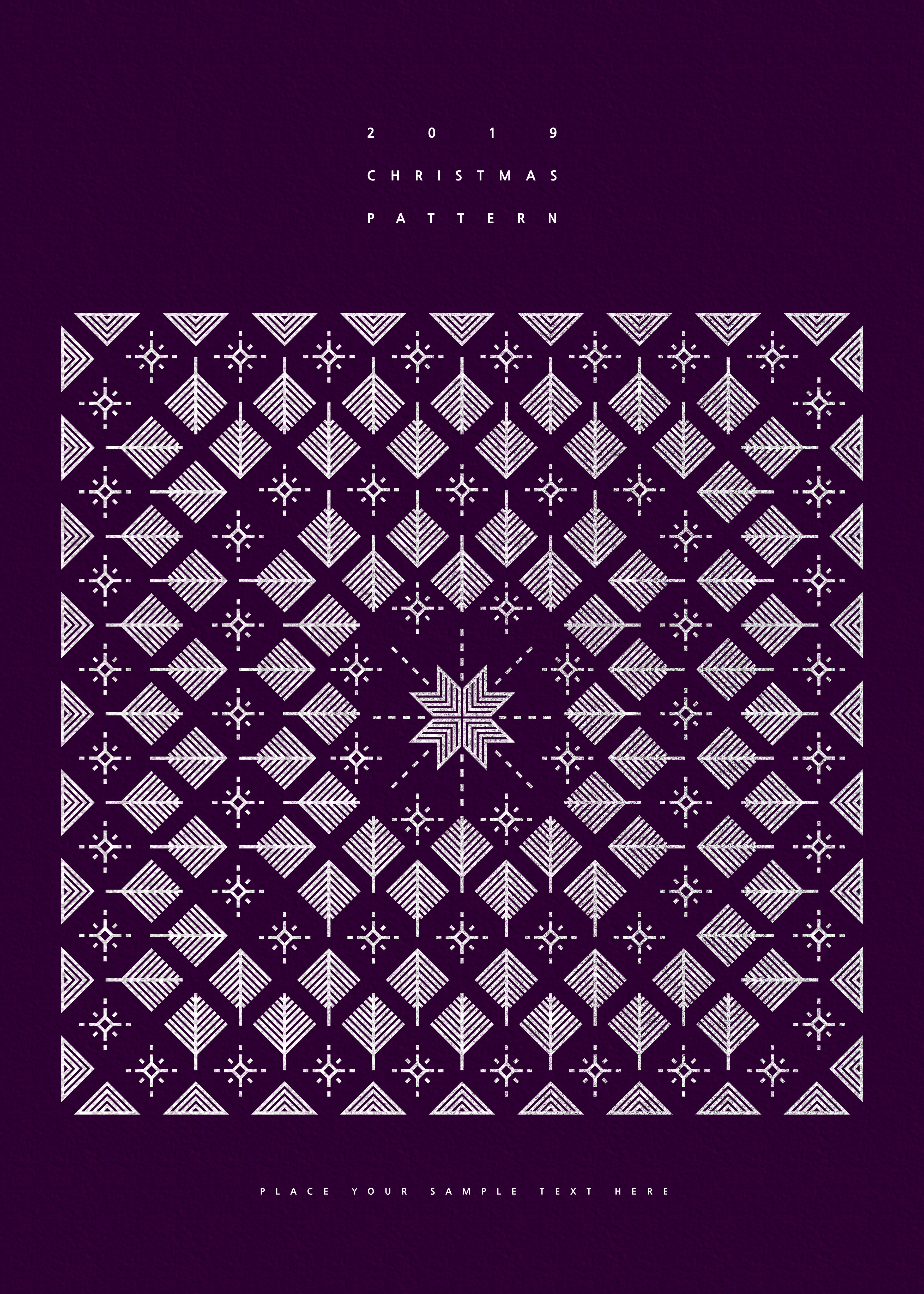 圣诞主题抽象图形图案psd素材插图