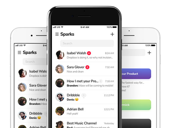 Sparks 联系人应用界面素材之家精选sketch素材