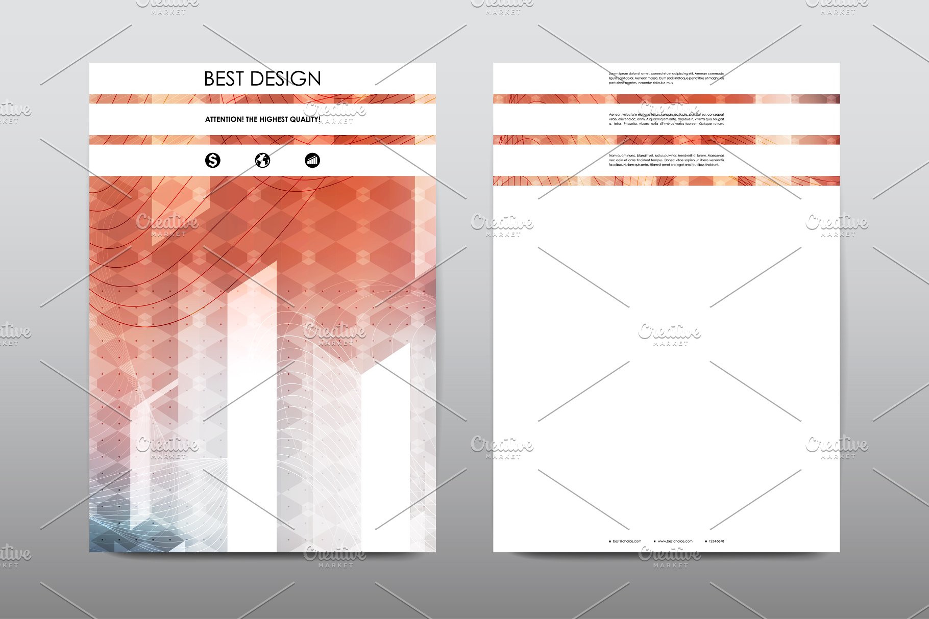 50+企业商业主题宣传小册子模板合集 50+ Business Brochures Bundle插图(53)