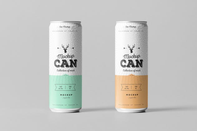 啤酒饮料罐头外观样机模板05 Can Mock-up 5插图(4)