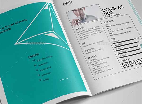 创意简约的产品画册模版下载[indd]