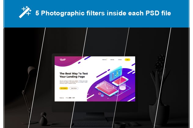 酷黑办公场所MacBook Pro设备样机 Dark Mac Pro插图(6)