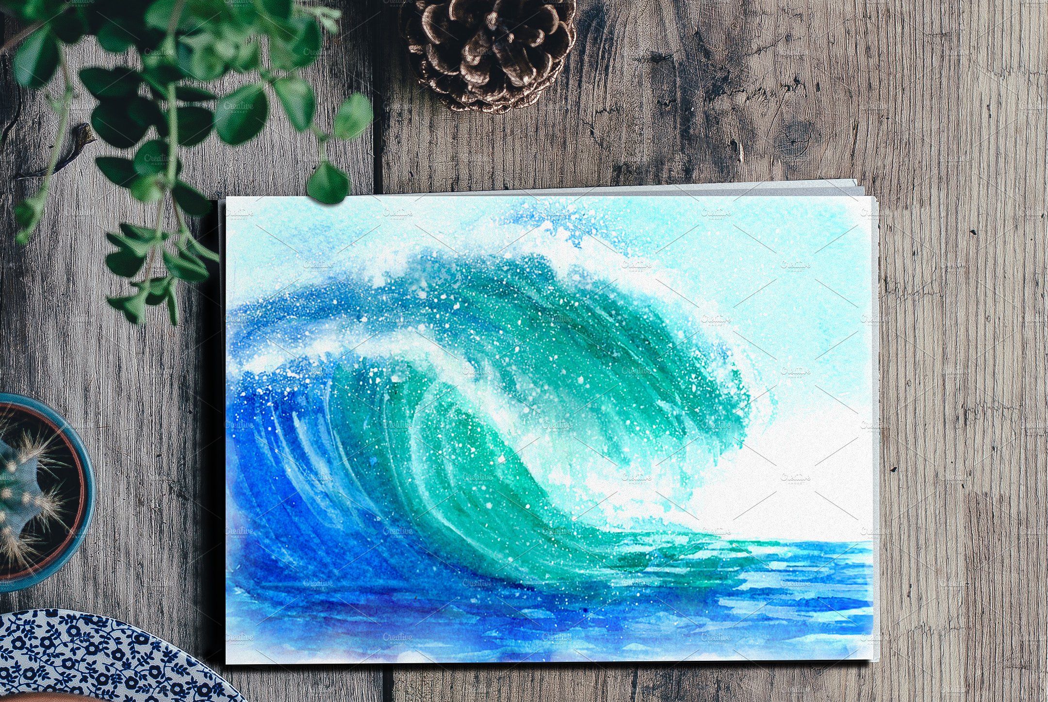 14个美丽的水彩风景插图插图(4)