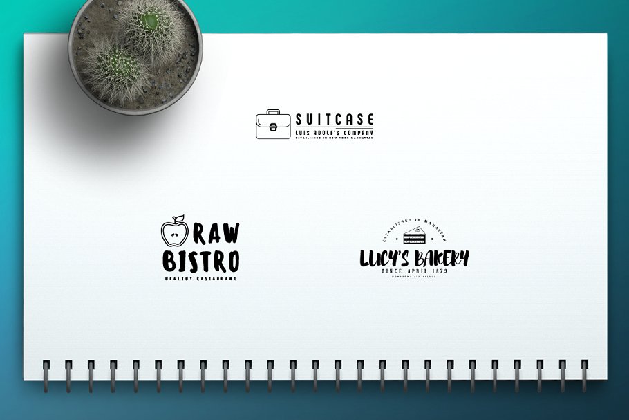 100款西方图文Logo模板合集 100 Fresh Logo Templates Vol.2插图(17)