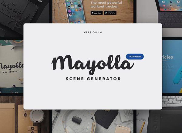 超级场景样机素材包 Scene Generator Mayolla