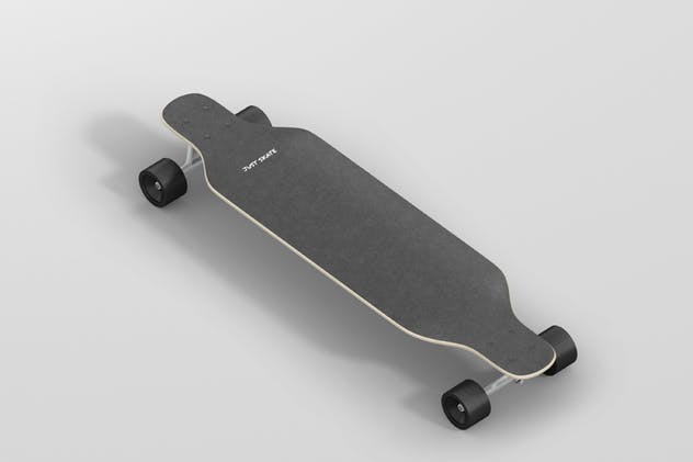 双翘长滑板图案设计样机 Freeride Longboard Mockup插图(9)