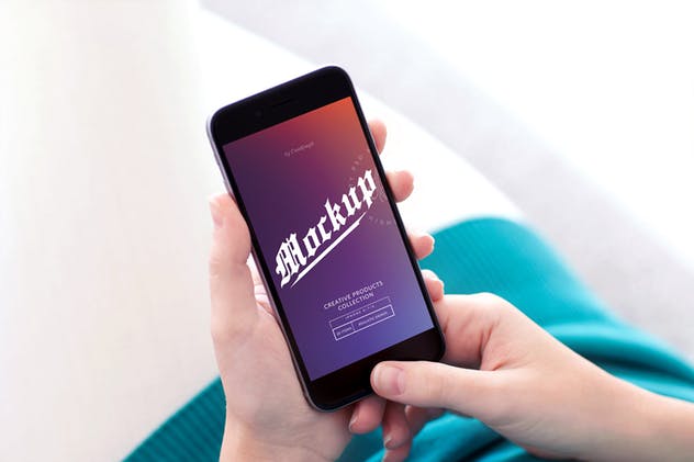 手持iPhone 7设备样机套装Vol.1 iPhone 7 Mockups Bundle Vol 1插图(8)