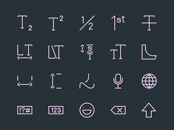 排版和键盘图标素材之家精选sketch素材