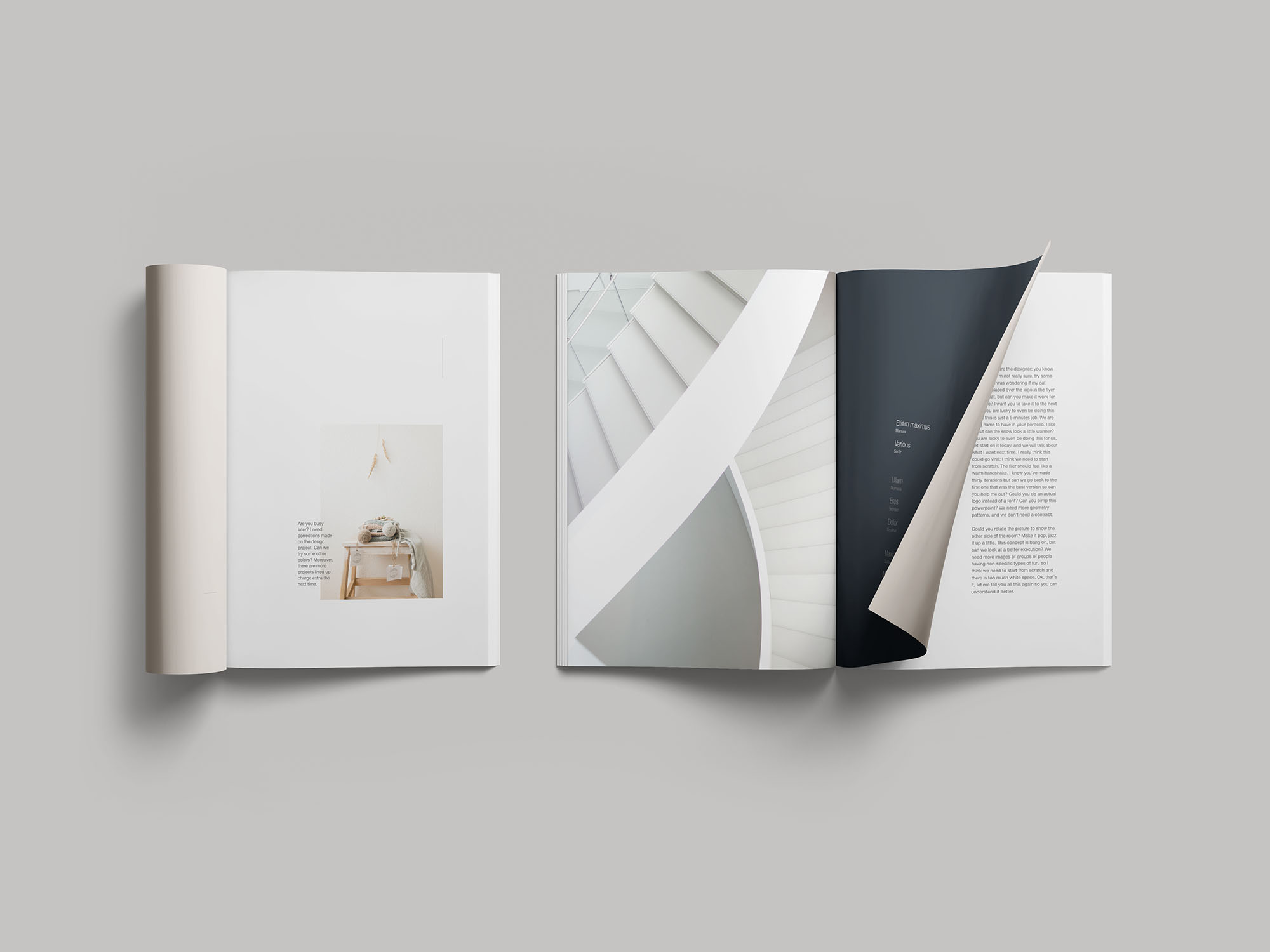 简约风杂志封面设计等距网格样机模板 Simple Magazine Mockup插图(6)