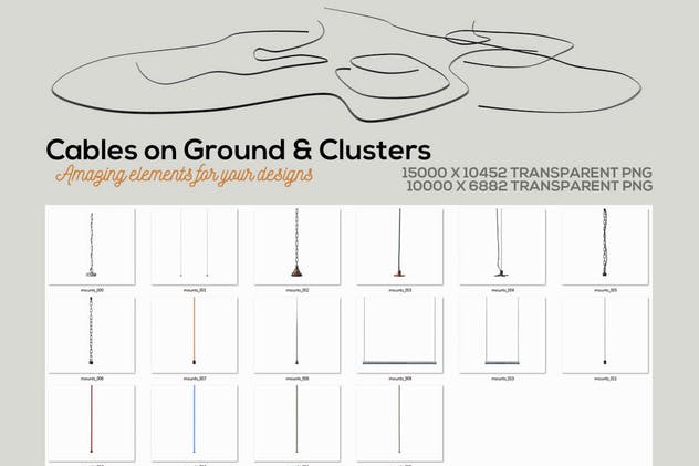大帐篷灯泡装饰金属字体场景模板17 Marquee Light Bulbs Chaos 17 – Shapes & Backgrouds插图(8)