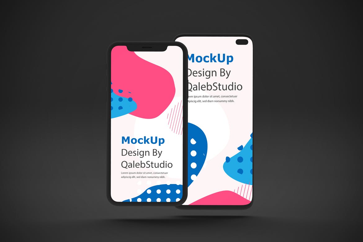 iOS&Android手机应用黑暗模式UI界面设计效果样机 Dark IOS & Android MockUp插图(4)