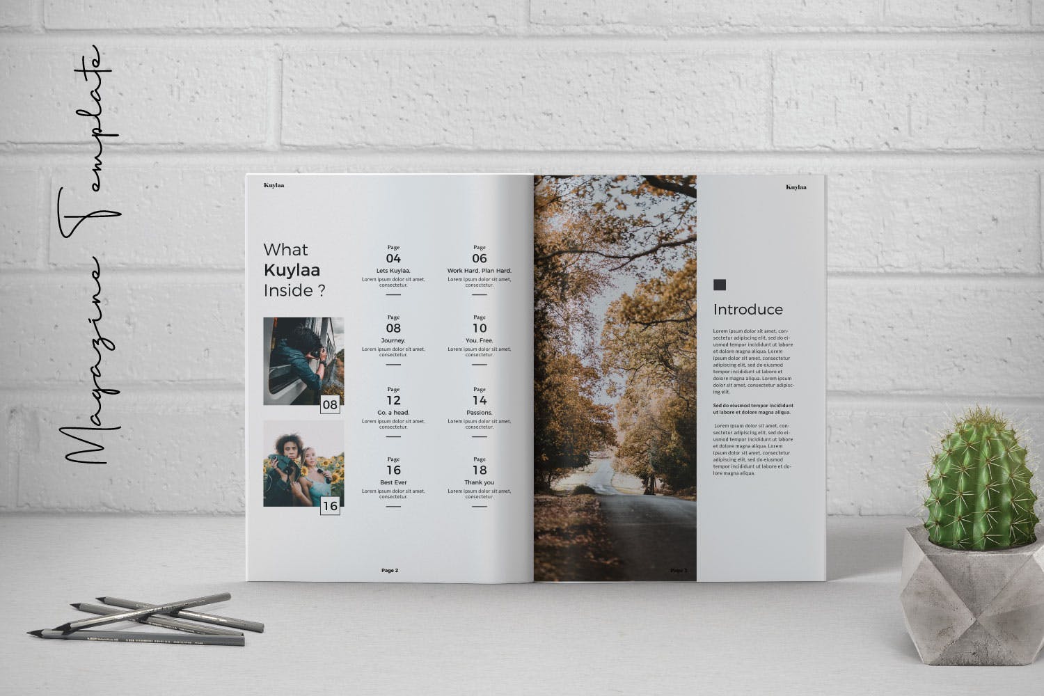 现代简约风Lookbook版式设计Indesign模板 Kuylaa Collection Lookbook插图(1)