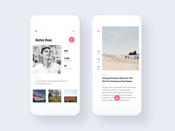 Rodman 社交应用界面素材之家精选sketch素材