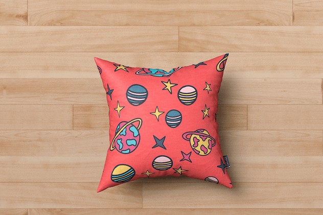 方形枕头靠枕印花设计样机 Square Pillow MockUp插图(4)