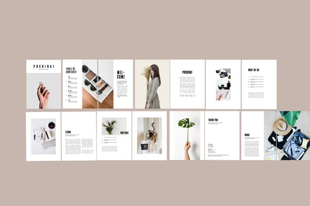 产品目录合作案例演示画册设计模板 Pochinky – Brochure Template插图(5)