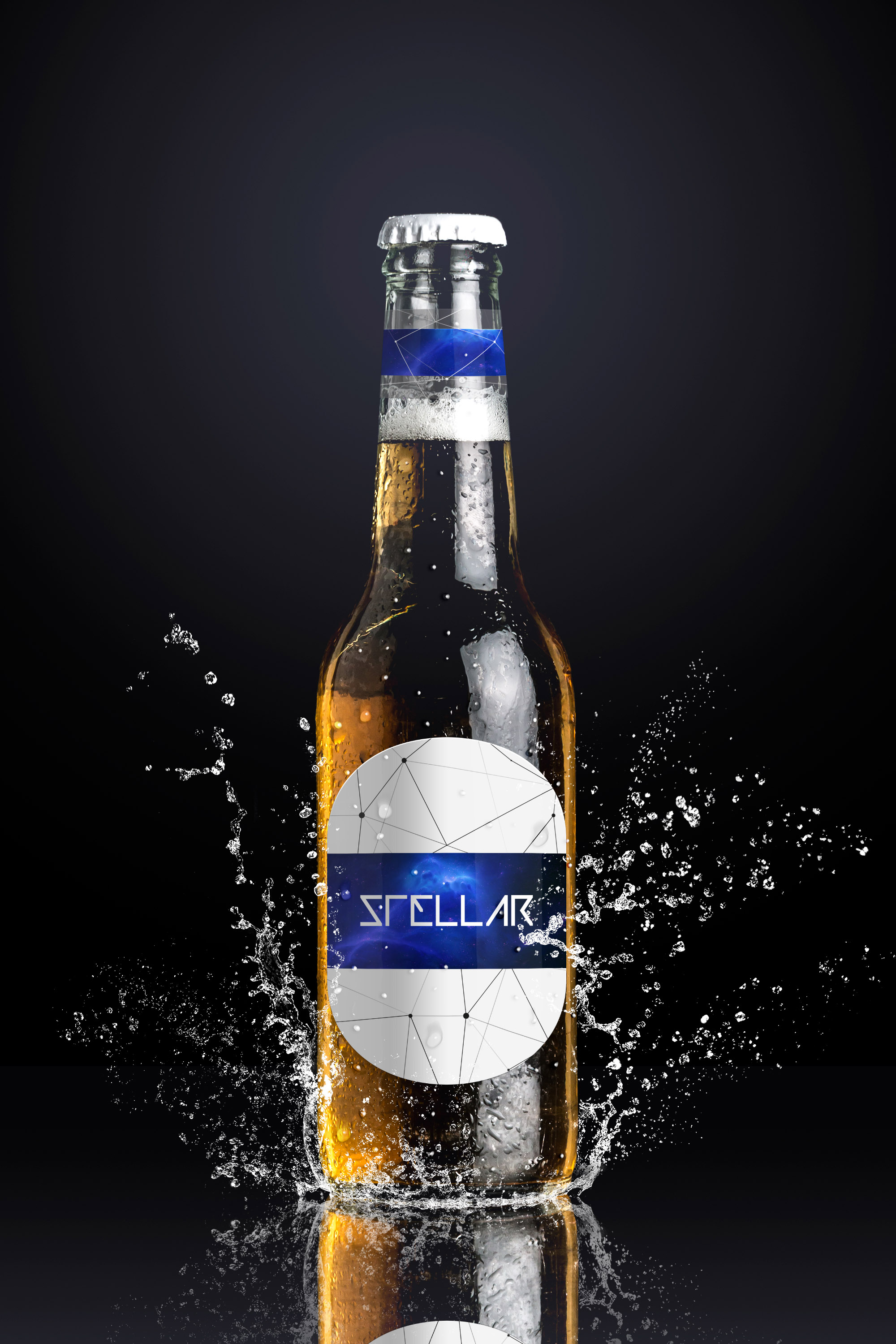 啤酒瓶外观设计效果图样机01 Beer Bottle Mockup 01插图