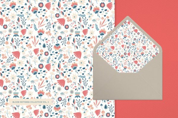花朵花卉印花图案背景素材v3 Bloom Patterns Collection vol.3