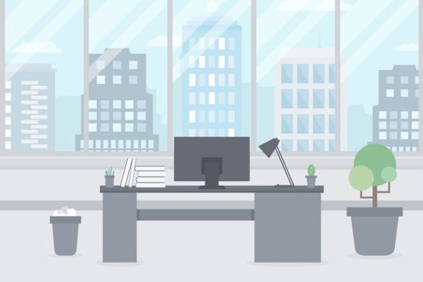 矢量办公室场景插画 Office7