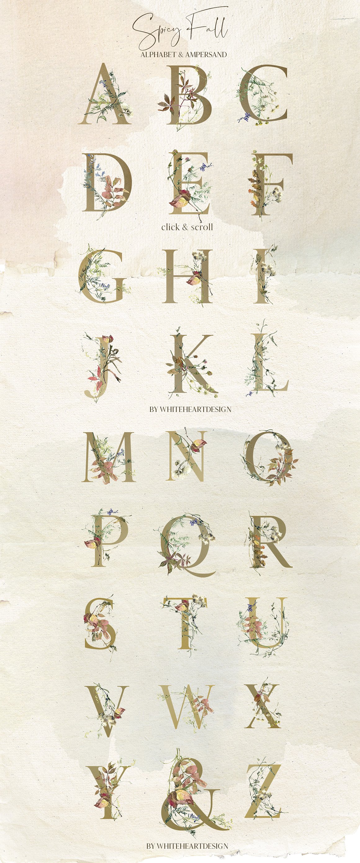 辛辣植物&花卉水彩剪贴画 Spicy Fall Watercolor Leaves Clipart插图(1)