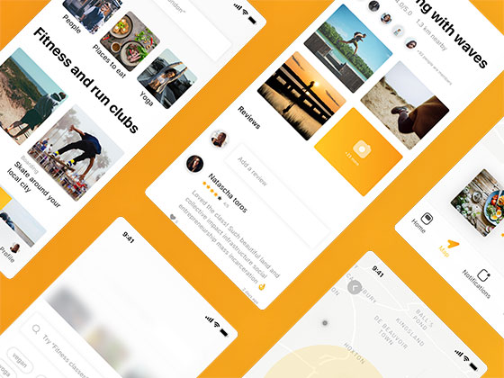 Flare 运动应用界面包素材之家精选sketch素材