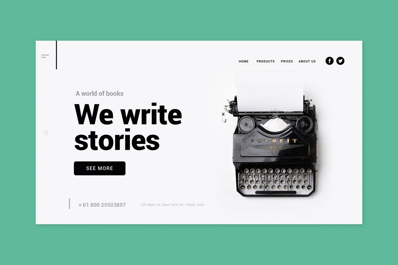 杂志&书籍主题网站着陆页设计素材库精选模板 Magazine & Books – Landing Page插图