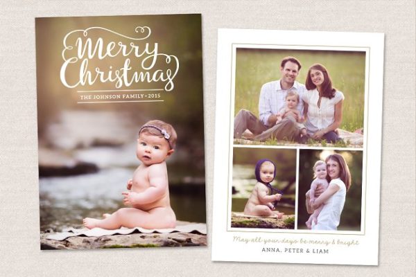 圣诞贺卡模板 Christmas Card Template CC098